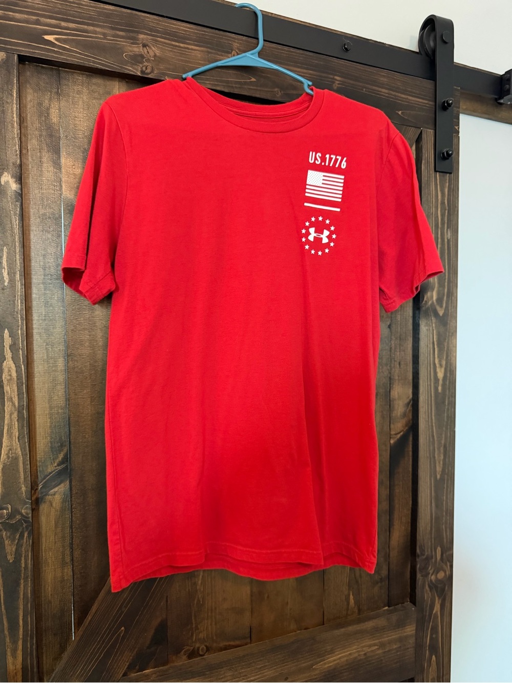 Under Armour Men's Red US 1776 Graphic Short-Sleeve Tee